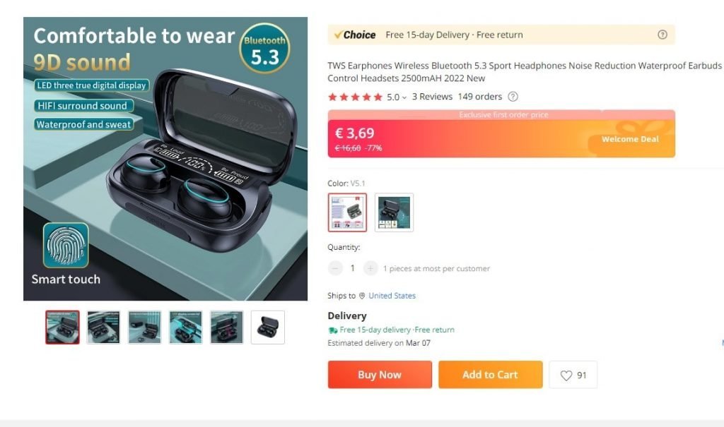 Bežićne slušalice s veoma niskom cijenom jeftine i odlične za dropshipping