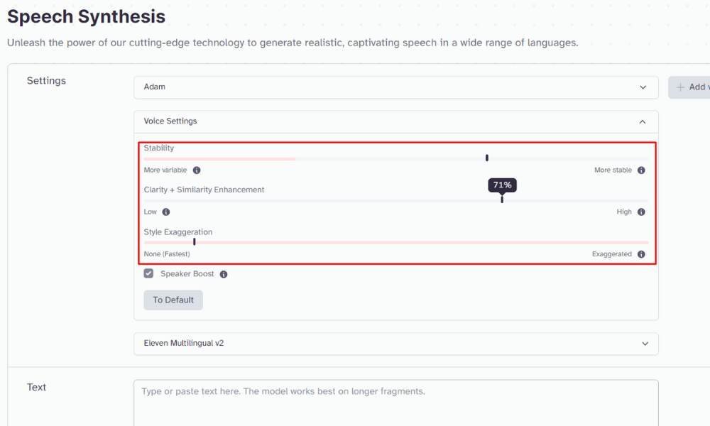 postavke glasa za tiktok dropshipping videe
